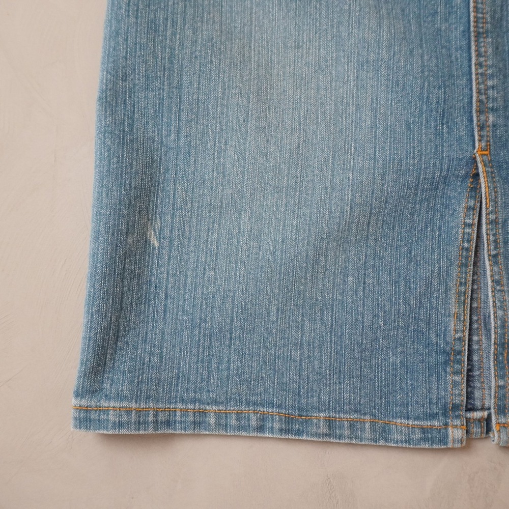 Vintage US Polo Assn Denim Skirt 5/6 Womens Blue Jean Pencil Knee Length Y2K - Picture 8 of 8
